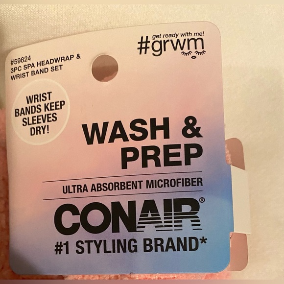 3 3pc Spa head wrap and wrist band set - Picture 3 of 3